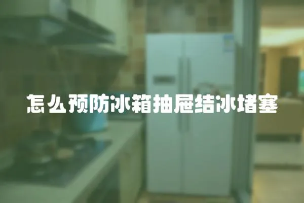 怎么預防冰箱抽屜結冰堵塞