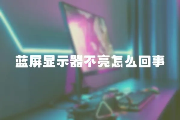 藍屏顯示器不亮怎么回事