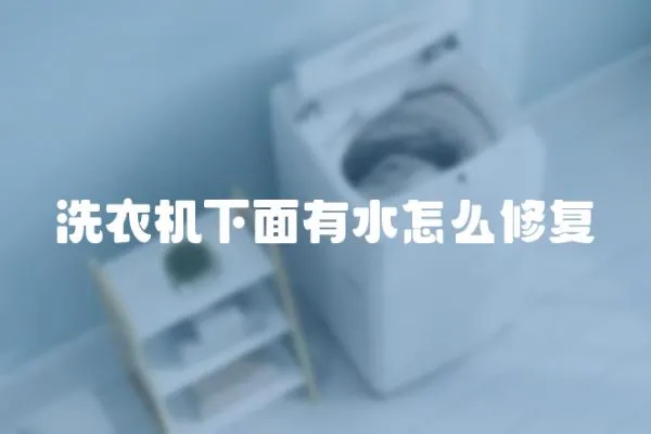 洗衣機下面有水怎么修復