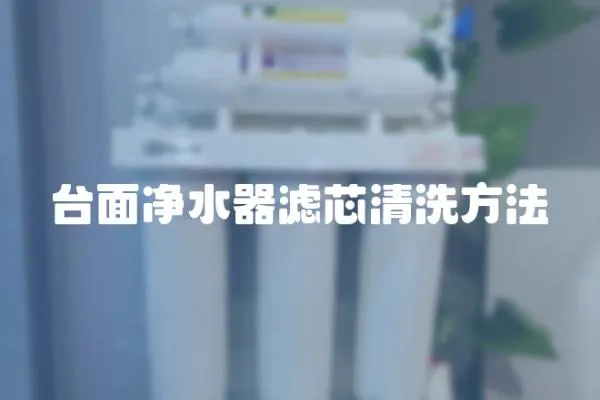 臺面凈水器濾芯清洗方法