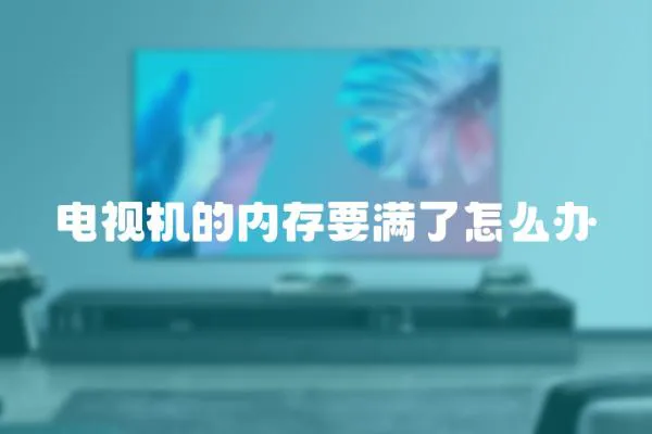 電視機的內存要滿了怎么辦