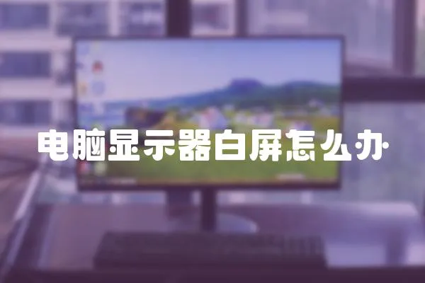 電腦顯示器白屏怎么辦