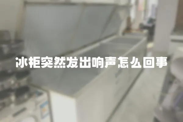 冰柜突然發出響聲怎么回事