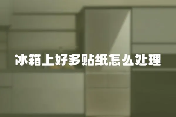 冰箱上好多貼紙怎么處理