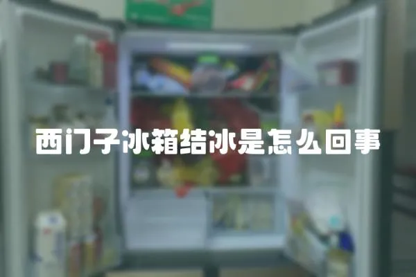 西門子冰箱結冰是怎么回事