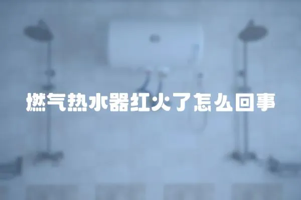 燃氣熱水器紅火了怎么回事