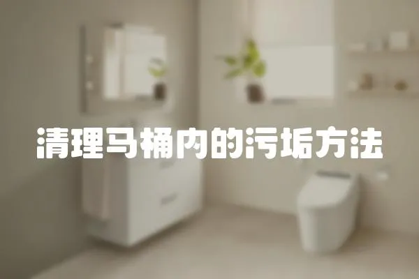 清理馬桶內的污垢方法