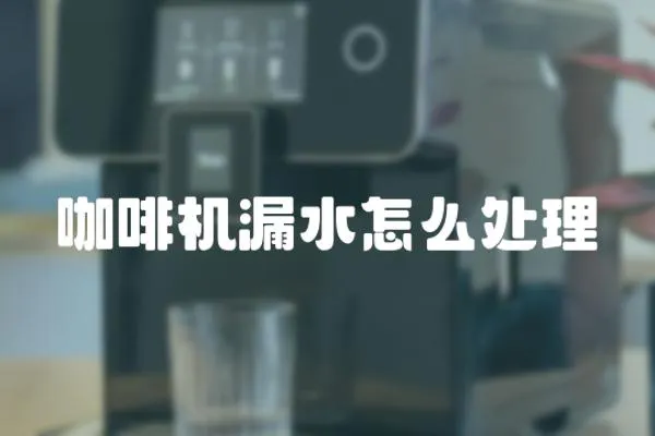 咖啡機(jī)漏水怎么處理