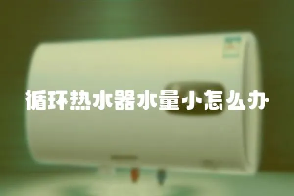 循環(huán)熱水器水量小怎么辦