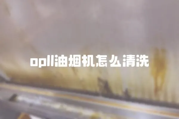 opll油煙機怎么清洗