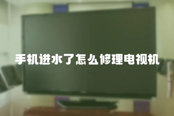 手機進水了怎么修理電視機