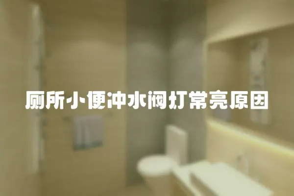 廁所小便沖水閥燈常亮原因