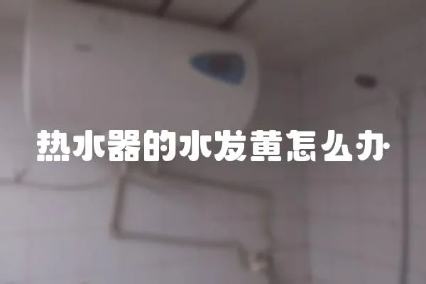 熱水器的水發(fā)黃怎么辦