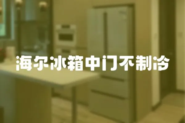 海爾冰箱中門不制冷