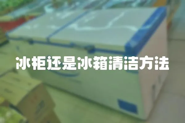 冰柜還是冰箱清潔方法